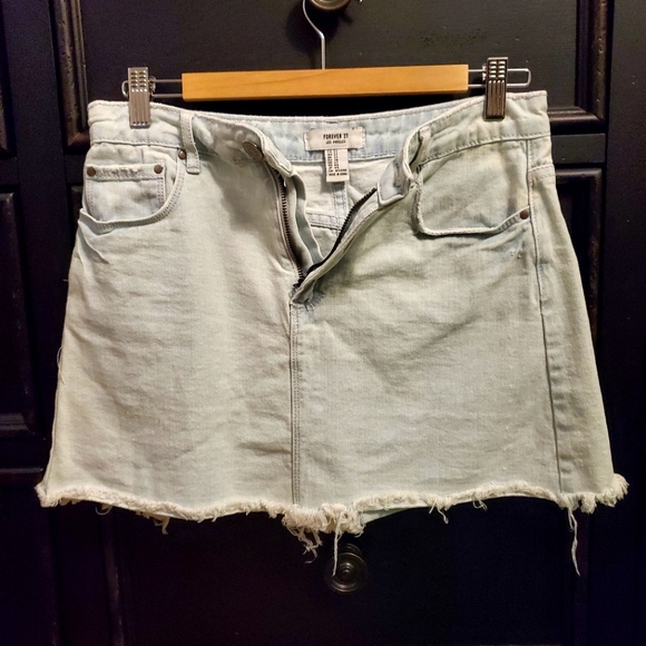 Forever 21 denim mini skirt - Picture 1 of 3